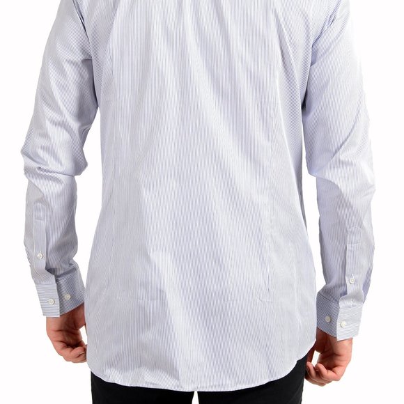 Hugo Boss Men's "T-Carl" Slim Fit Striped Long Sleeve Dress Shirt - Picture 3 of 9